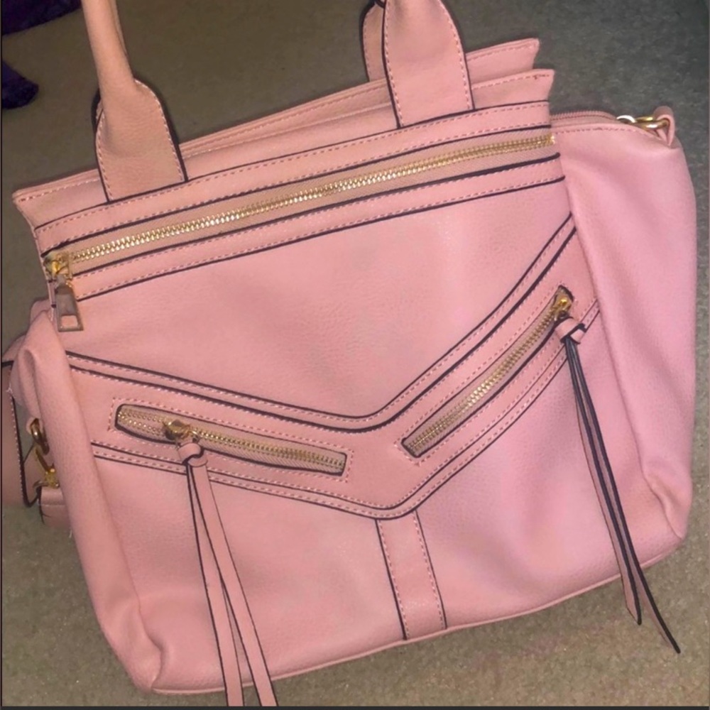 Vintage Kathy Ireland Pink shoulder tote bag . Like new .